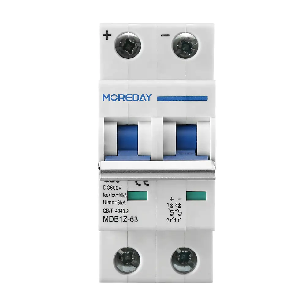 DC Miniature Circuit Breaker — MDB1Z-63 2P 600V 32A