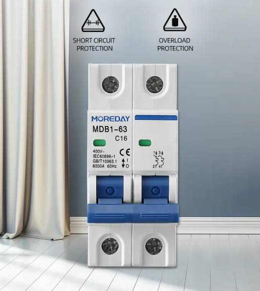AC Miniature Circuit Breaker — MDB1-63 2P 32A 6kA