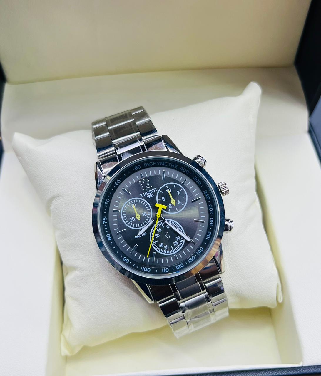 Tissot Sliver Steel Black Watch