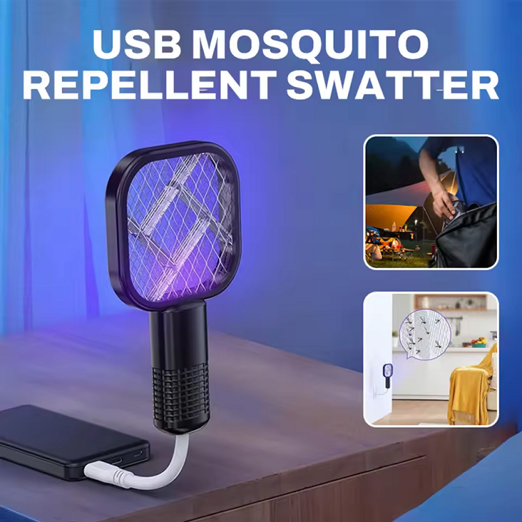 2 In 1 USB Mini Electric Mosquito Swatter