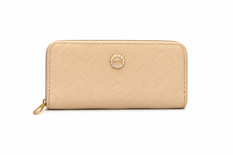 ZYXB Gold Emblem Design Ladies Wallet