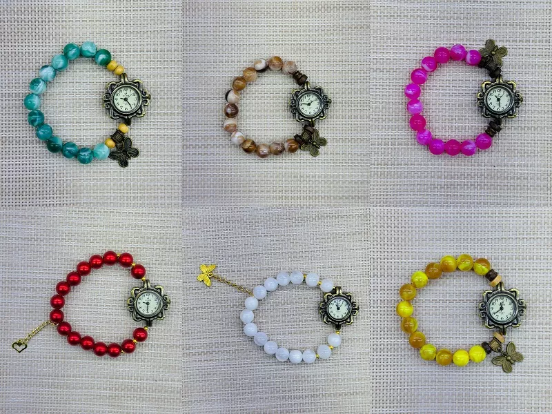 Bengal Beaded Bracelet With Watch
