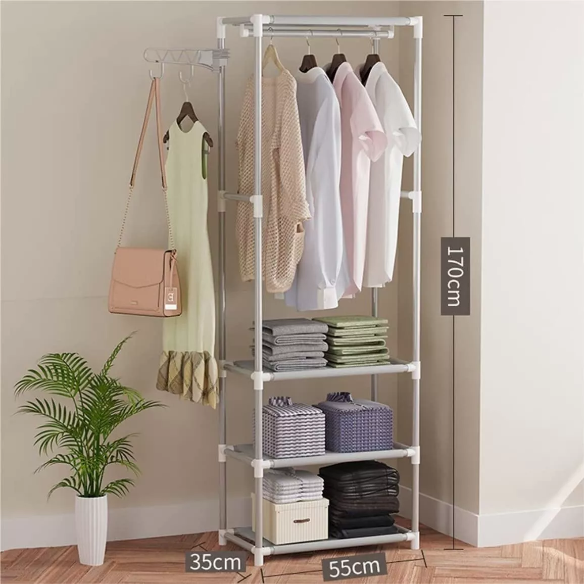 Square Cloth Holder Rack