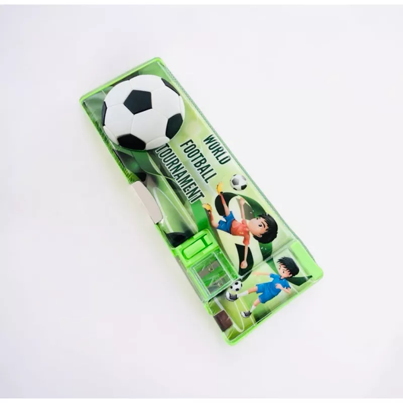 Soccer Design Magnetic Pencil Box
