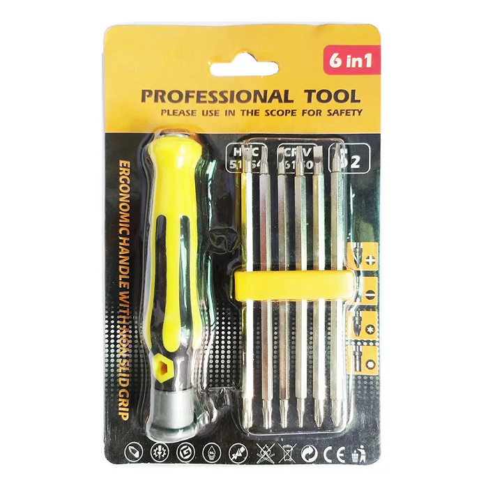 6 In 1 Magnetic Screwdriver Set
