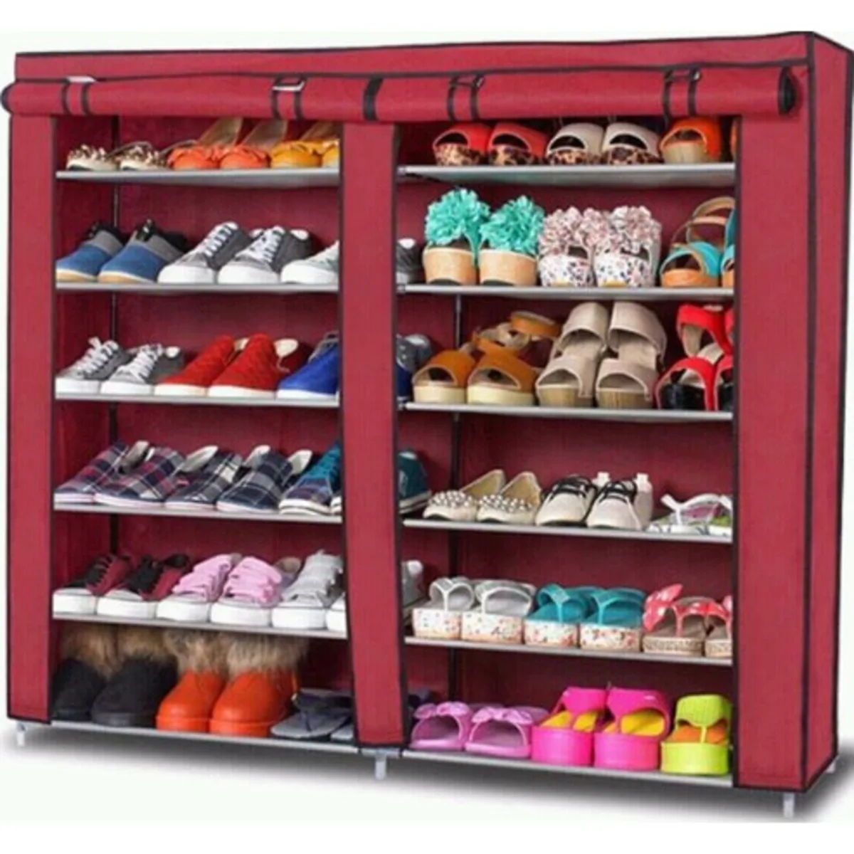 2 Way 6 Layer Shoe Rack