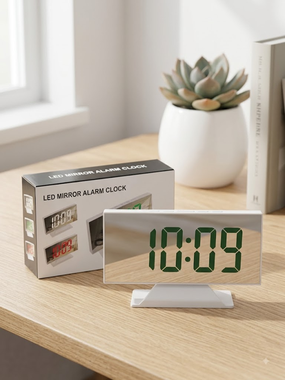 LED Mirror Alarm Clock - GS-5093