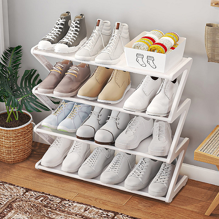 Z Type Shoe Rack - 4 Layer