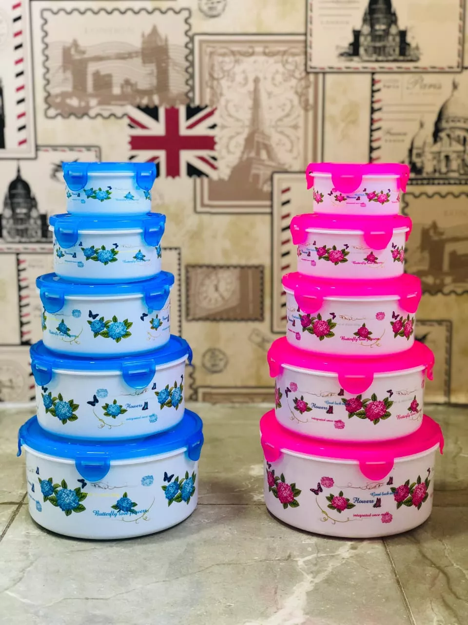 5pcs round Container Set